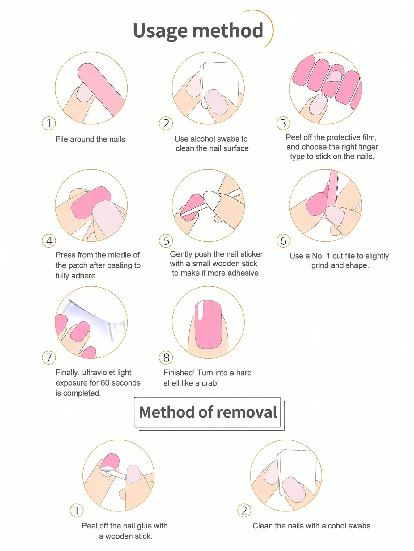 Winter Ballad - White & Gold Glitter Semi-Cured Gel Nail Wraps