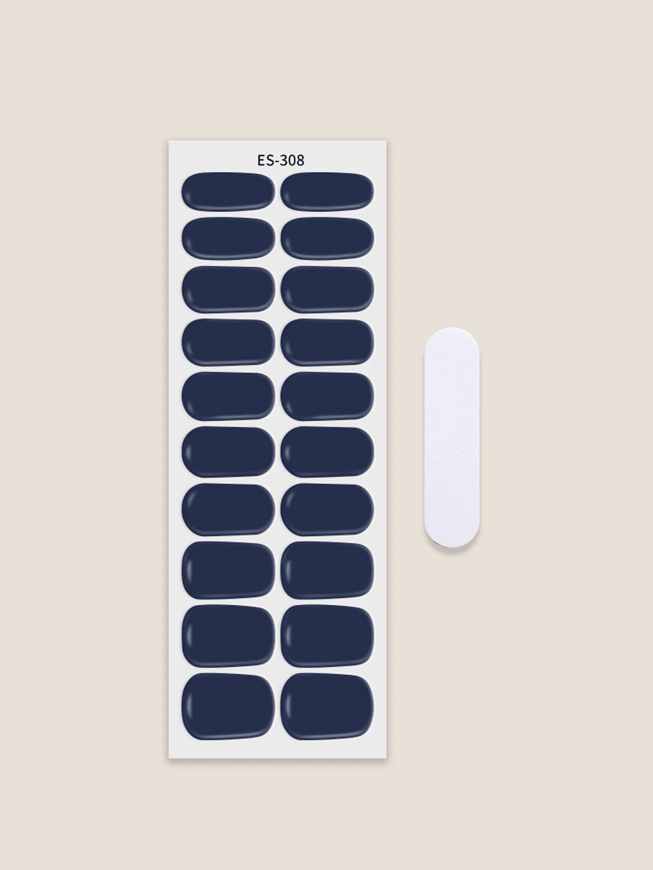 Midnight Library - Classic Blue Semi-Cured Gel Nail Wraps