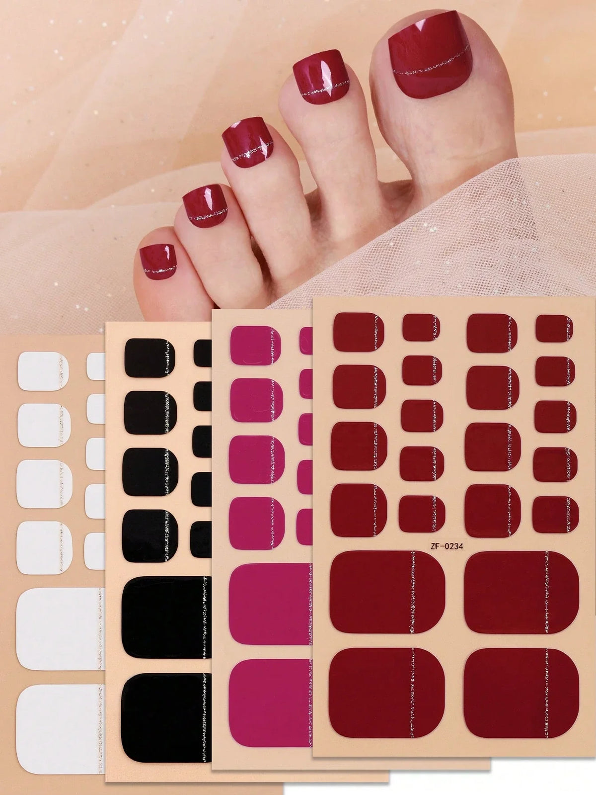 The Prose & Polish toe nail wrap collection