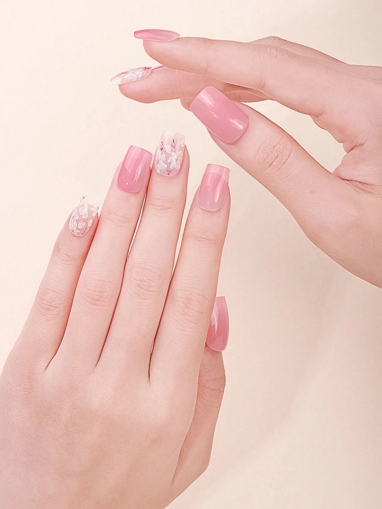 The Cherry Orchard - Soft Pink Gradient (Ombre) Semi-Cured Gel Nail Wraps