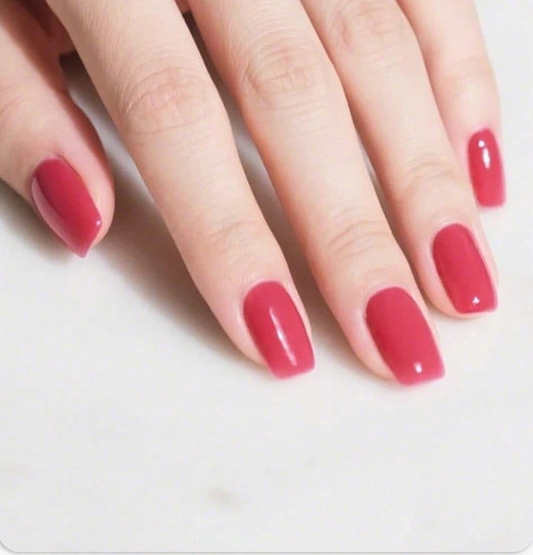 Little Women - Warm Pinkish-Red / Berry Semi-Cured Gel Nail Wraps