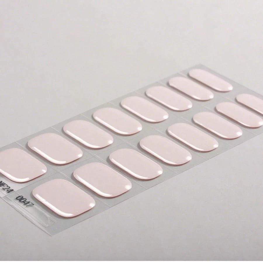 The Blank Page - Classic Milky Nude  Semi-Cured Gel Nail Wraps