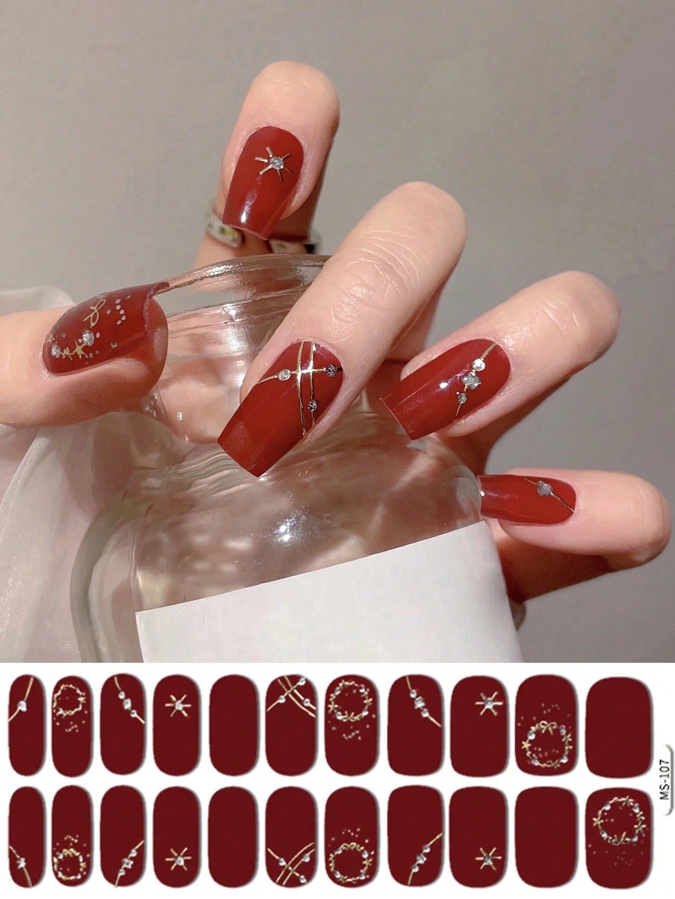 [Color/Pattern] [Product Type] on nails - The Prose & Polish South Africa