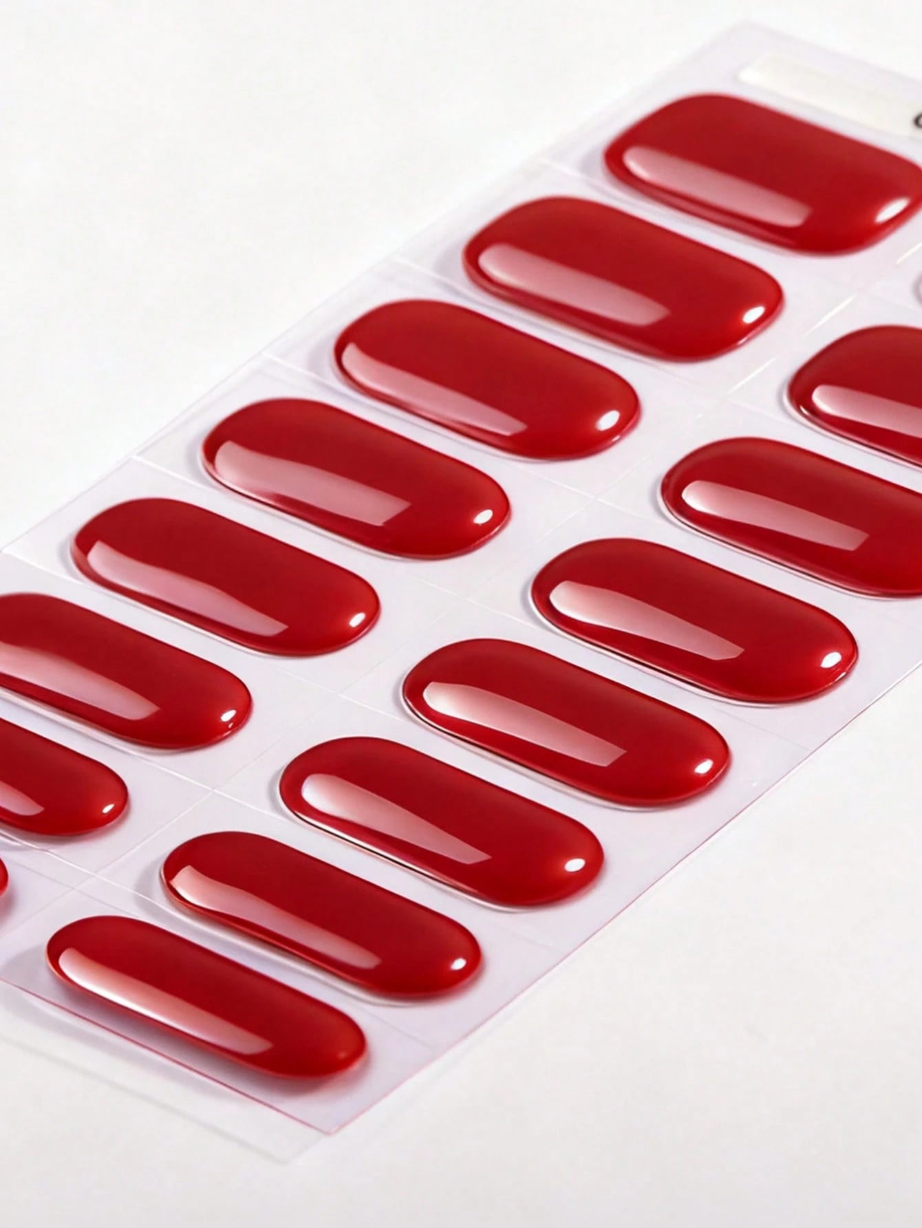 Scarlet Story - Classic Red Semi-Cured Gel Nail Wraps