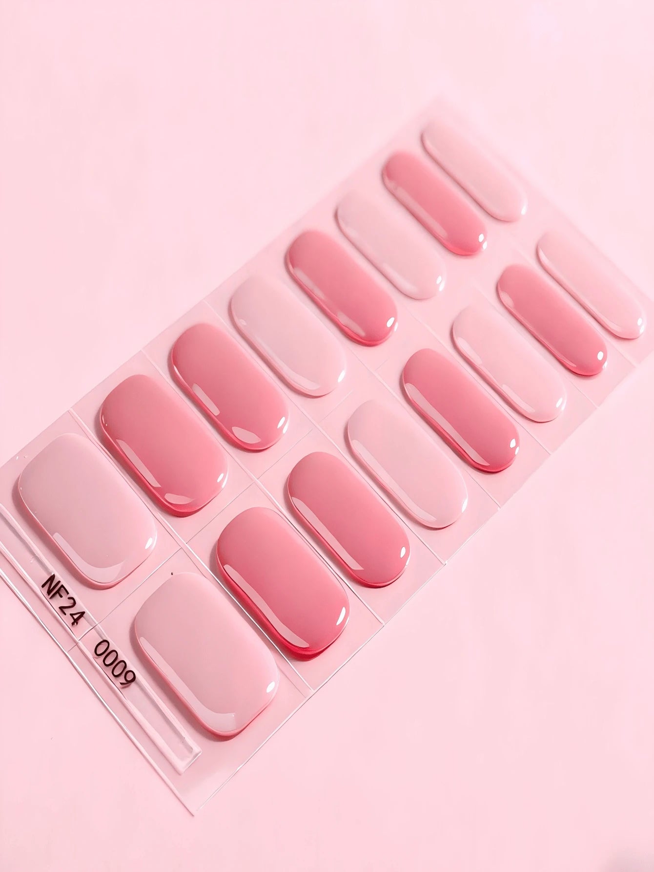 Love Story - Two-Tone Pink Ombré Semi-Cured Gel Nail Wraps
