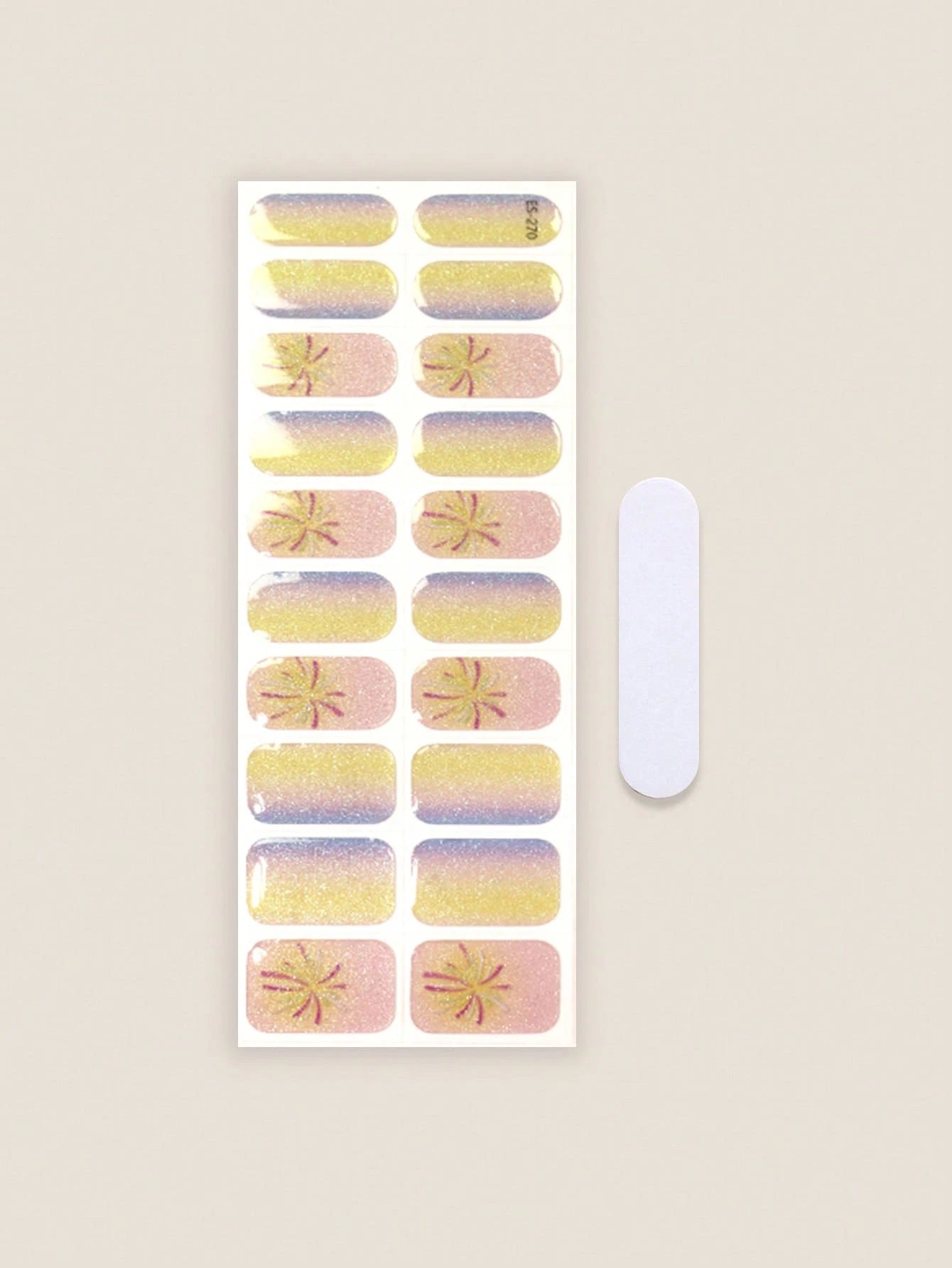 Rose Gold Romance - Metallic Shimmer Semi-Cured Gel Nail Wraps