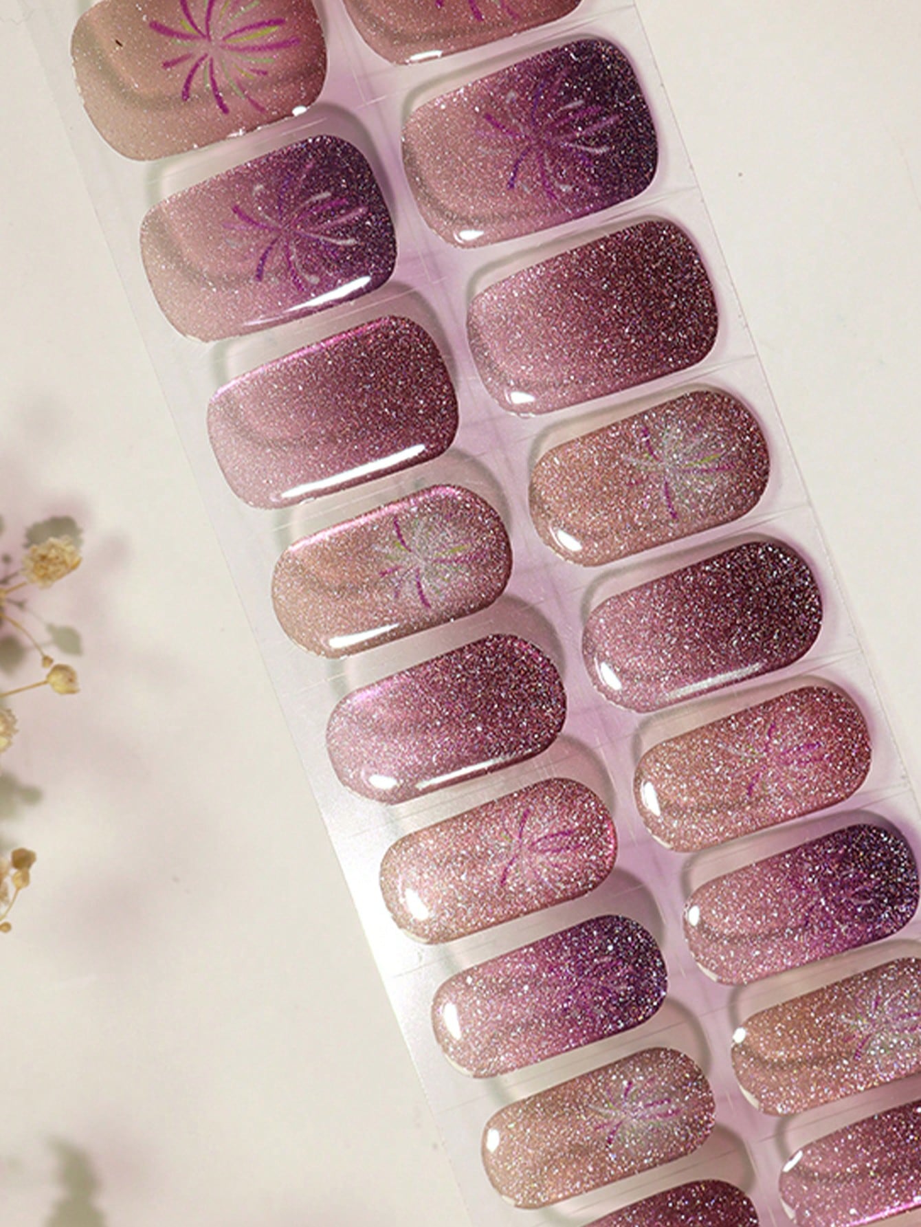 Endpapers - Purple NY Semi-Cured Gel Nail Wraps