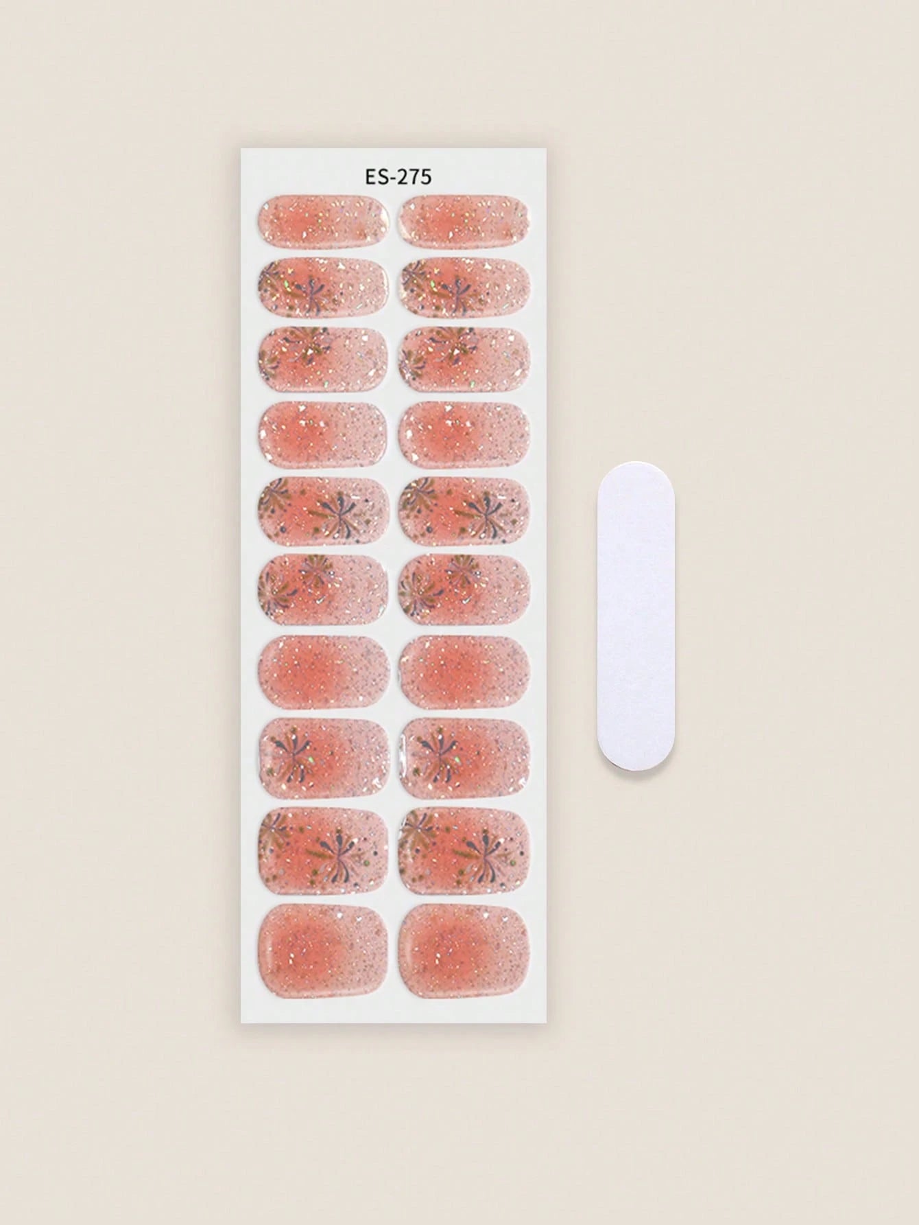 Stardust Memoir - High Sparkle Silver Semi-Cured Gel Nail Wraps