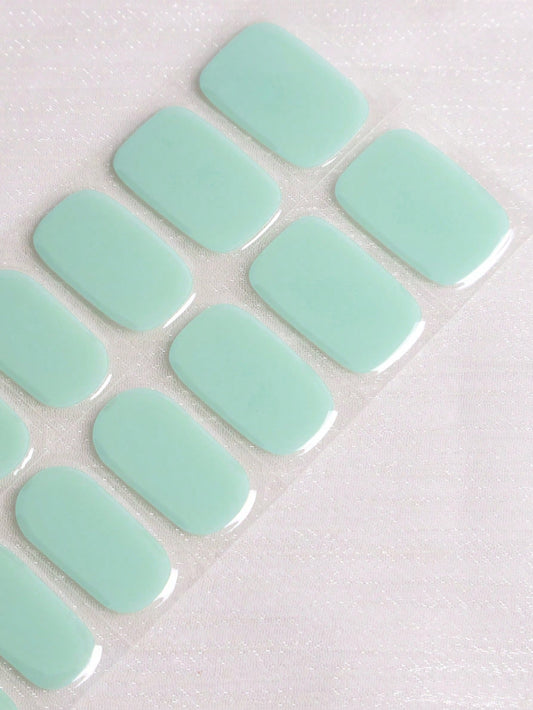 Austen's Afternoon - Classic Mint Green Semi-Cured Gel Nail Wraps