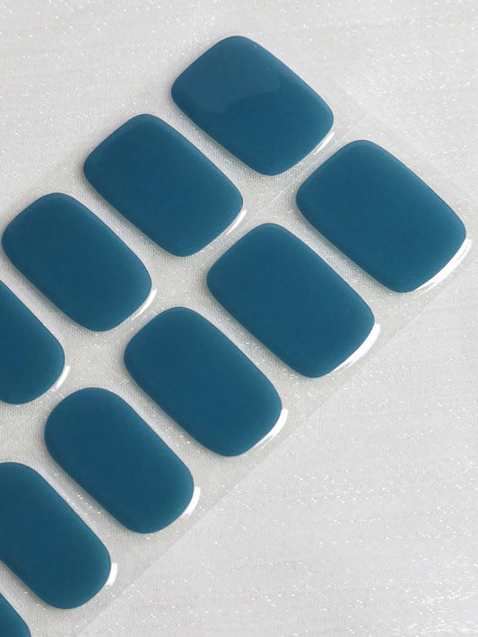 The Inkwell - Classic Dark Blue Semi-Cured Gel Nail Wraps