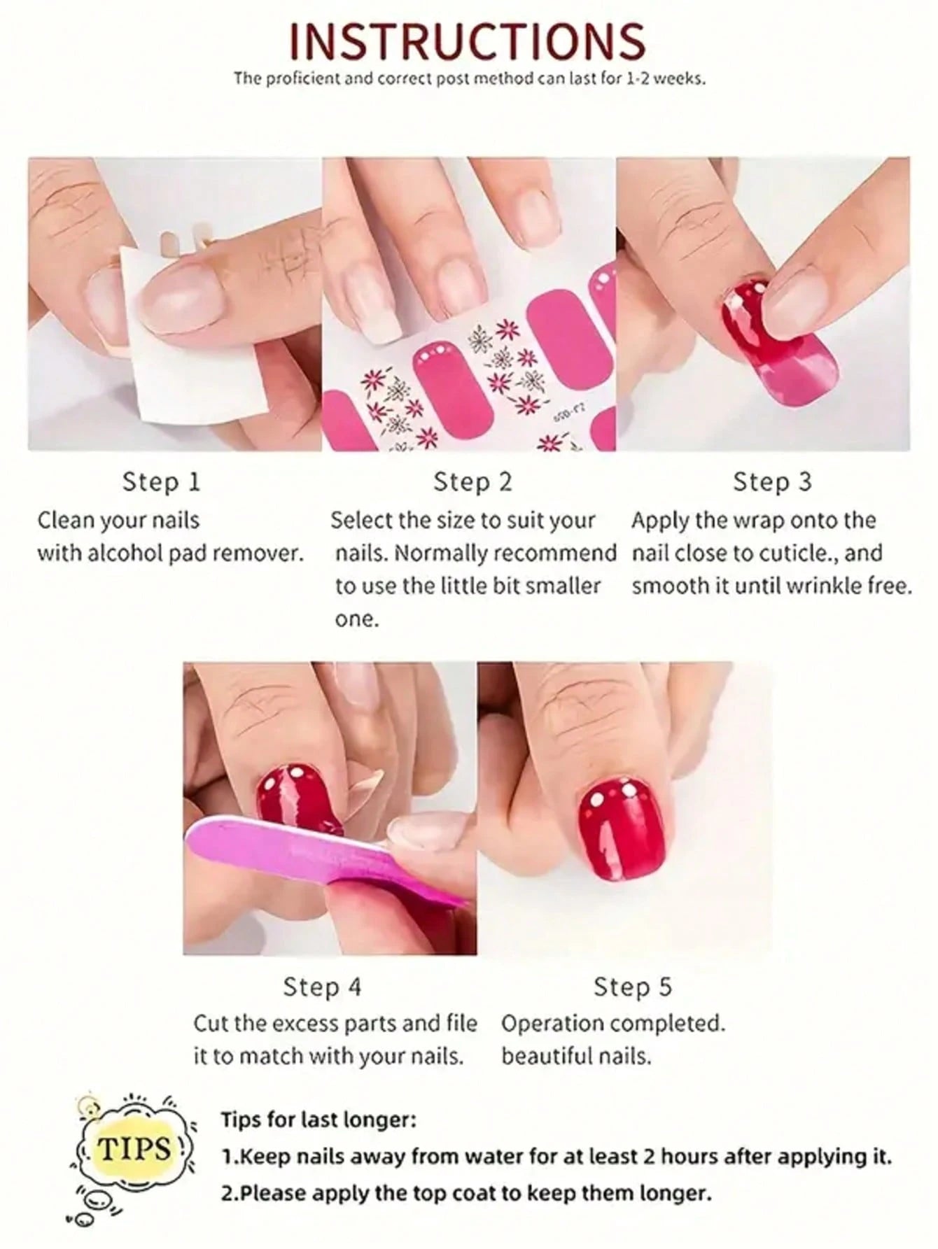 A Christmas Carol - Festive Holiday Fully Cured Gel Nail Wrap