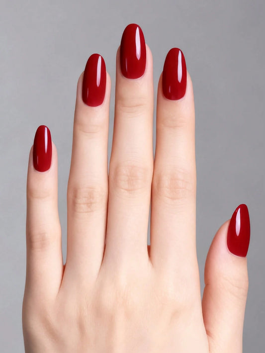 Scarlet Story - Classic Red Semi-Cured Gel Nail Wraps