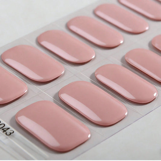 The Memoir - Nude Pink Semi-Cured Gel Nail Wraps