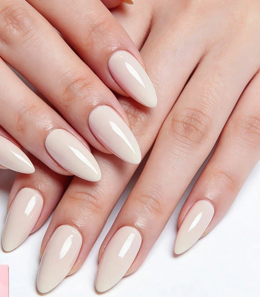 The Blank Page - Classic Milky Nude  Semi-Cured Gel Nail Wraps