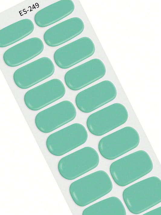 The Emerald City - Classic Teal Semi-Cured Gel Nail Wraps